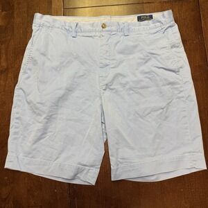 Polo Ralph Lauren Shorts Light Baby Blue‎ Prospect Short Mens Chino 35x8.5